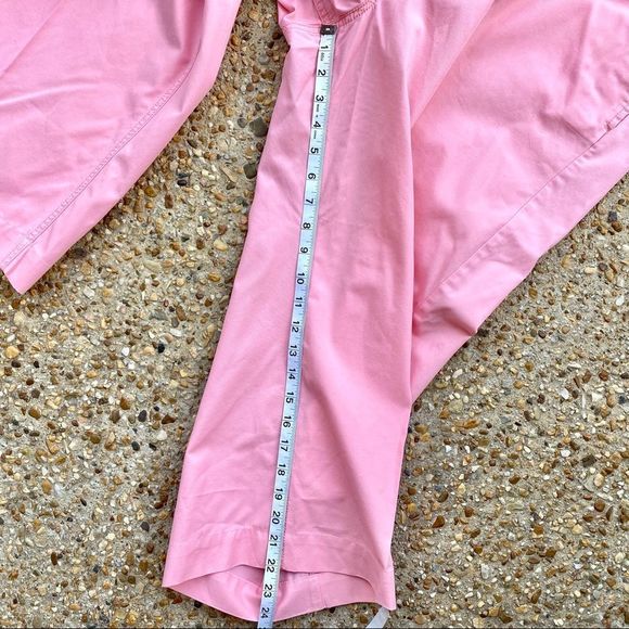 L.L. Bean Pink Cotton Wide Leg Capris Size XL - Picture 5 of 10